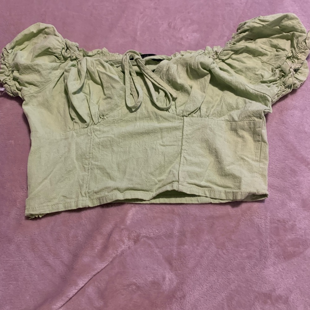 Lime Green Crop Top